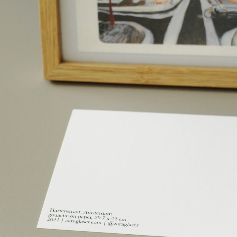 Hartenstraat postcard back